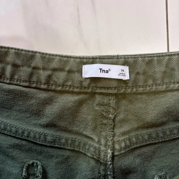 Aritzia Green Straight Leg Pants - Picture 6 of 12